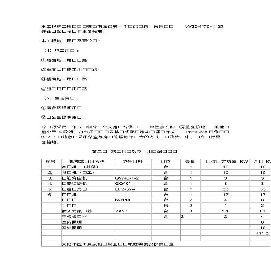 松溪坡完小学生宿舍楼工程临时用电专项方案-图二