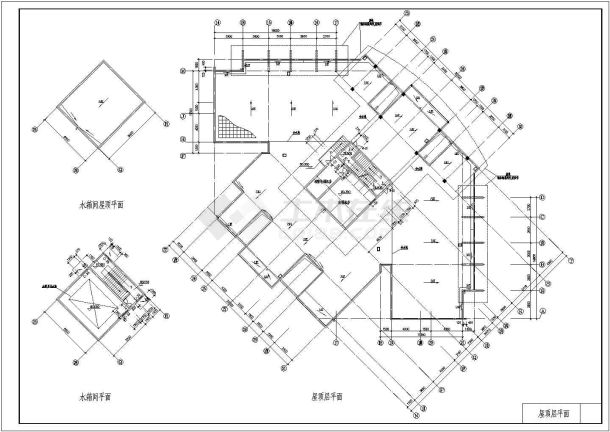 东方神韵小区高层住宅装修施工设计CAD图纸-图二