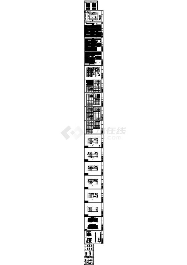 医养结合楼框架结构四层住院楼施工图-图一