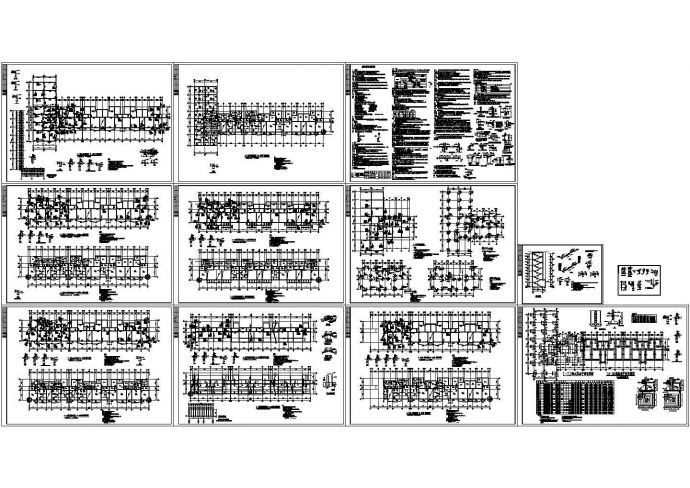 某六层混合结构住宅楼设计cad全套结构施工图纸（含设计说明）_图1