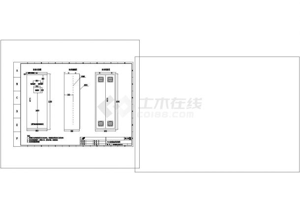 PLC控制柜柜体结构及布置控制原理cad非常标准图纸-图一