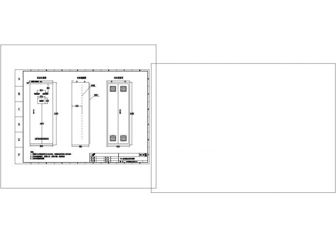 PLC控制柜柜体结构及布置控制原理cad非常标准图纸_图1