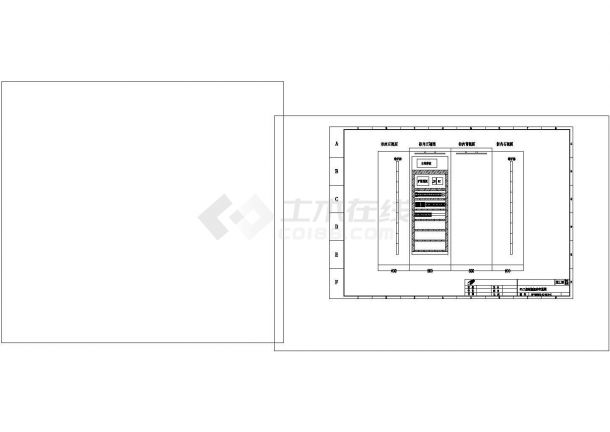 PLC控制柜柜体结构及布置控制原理cad非常标准图纸-图二
