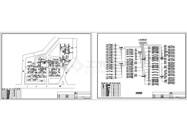 昆明市某智能社区的宽带网络设计CAD施工图-图二
