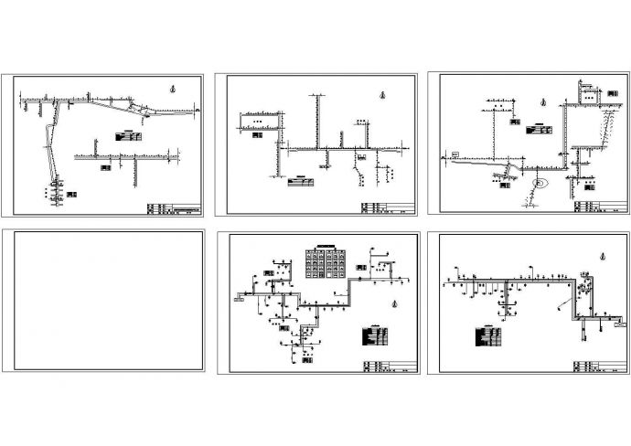 大连市某别墅区电信系统设计CAD施工图（5套）_图1