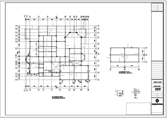 三层别墅建筑结构水电全套cad设计施工图_图1