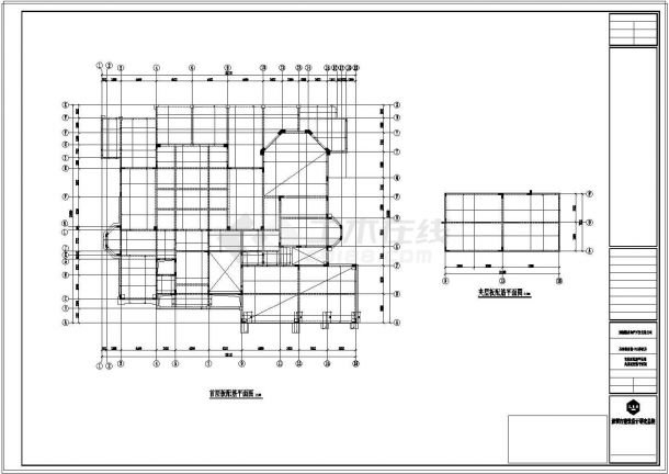 三层别墅建筑结构水电全套cad设计施工图-图二