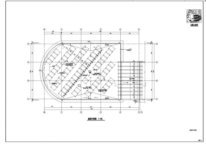 [镇江]某居住区二层会所建筑施工cad图纸_图1