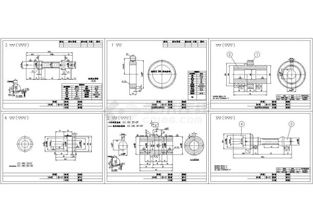 涡轮蜗杆传动装配体CAD图纸-图一