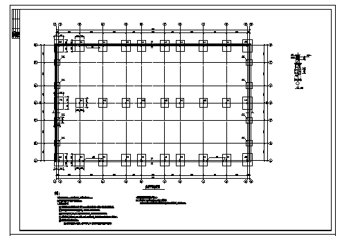 厂房设计_某单层门式轻型刚架结构吊车厂房结构施工cad图，共十二张-图一