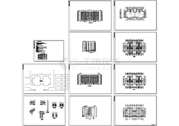 某地精品7层住宅楼建筑设计CAD施工图-图一