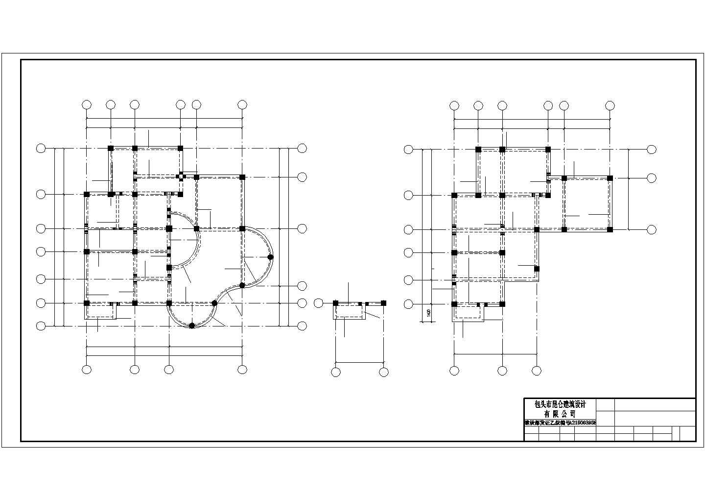 三层欧式别墅建筑cad设计施工图附效果图