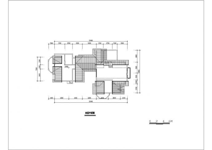 某国际度假风景区经典户型别墅建筑全套设计CAD图纸_图1