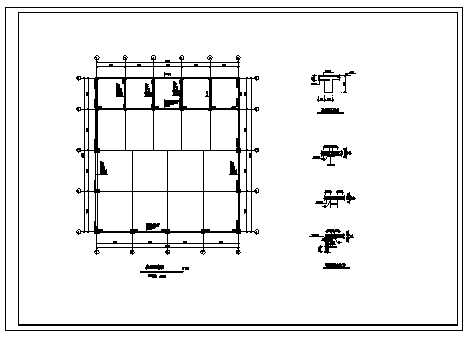 厂房设计_某钢结构厂房结构施工cad图，共十九张-图一