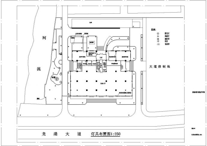 山东省日照市红旗大厦装修设计CAD图纸_图1
