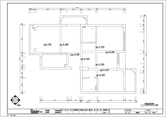 邓州市某住宅小区简欧风格装修设计CAD图纸_图1