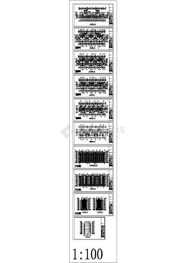 [安徽]某六层一梯二住宅楼建筑施工图设计-图二