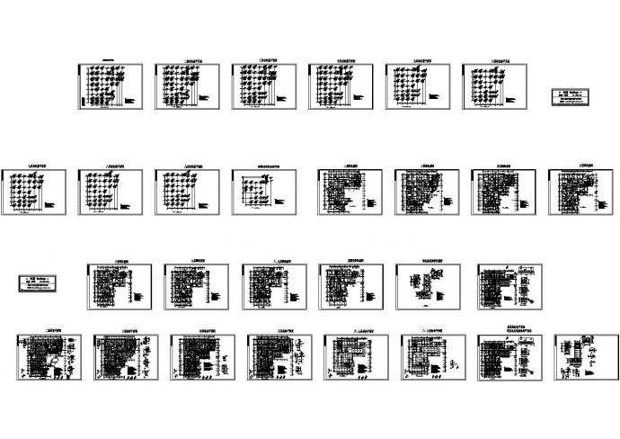 某医院肿瘤病房大楼主体结构CAD设计施工图_图1