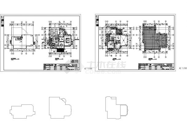 某二层小别墅建筑设计施工图-图二