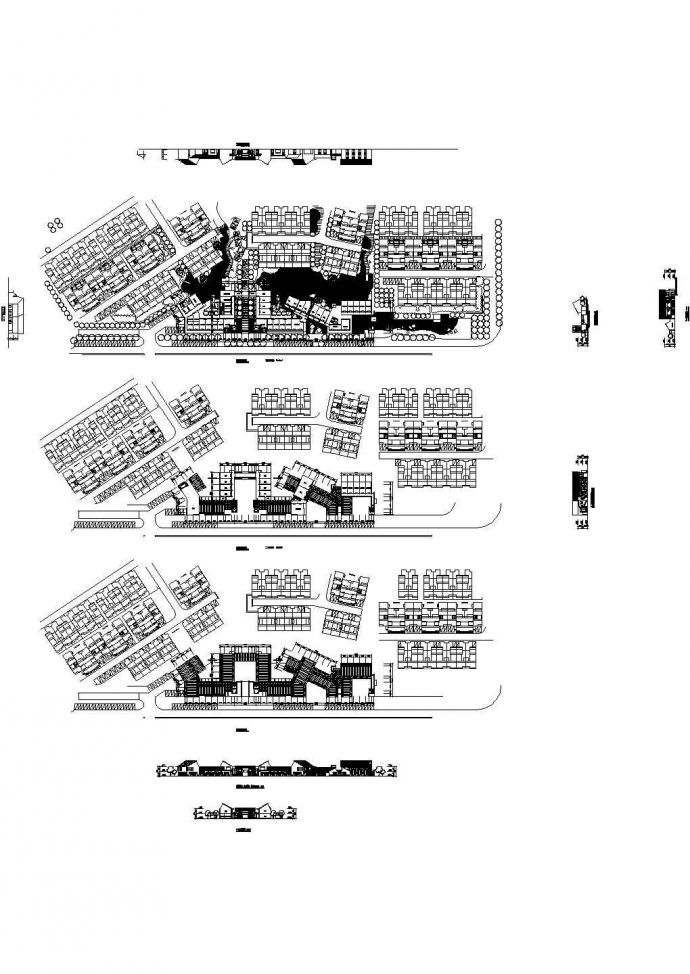 某知名院区小别墅建筑群规划建筑方案图（含模型照片）_图1