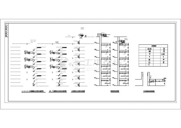 [河南]高层商业楼空调通风及排烟系统设计CAD施工图（水源热泵）-图一
