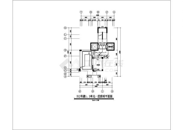 [浙江]多高层公寓项目公共区域装修工程照明及配电系统施工图-图二