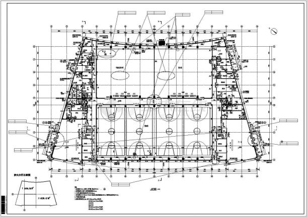 [河南]六层现代风格体育馆建筑施工全套设计图-图二