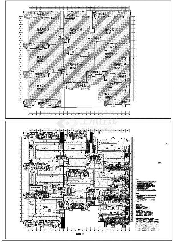 [河北]最新大型综合住宅楼全套电气施工图纸(含菜市场、商业网点、幼儿园)481张-图二