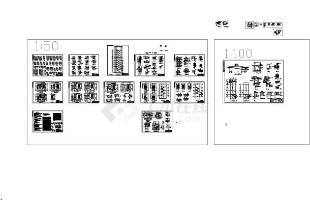 [瑞安]某十九层办公住宅楼建筑cad施工图-图一