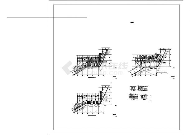 [江苏]商业广场项目空调及消防系统设计CAD施工图纸（含消防 机房图丰富）-图一