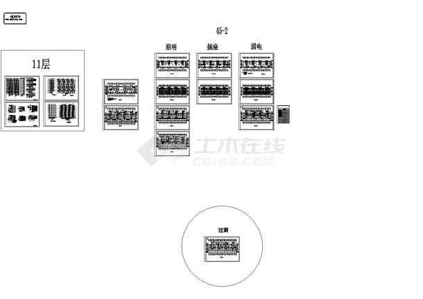 新农村4栋住宅楼项目电气施工图-图一