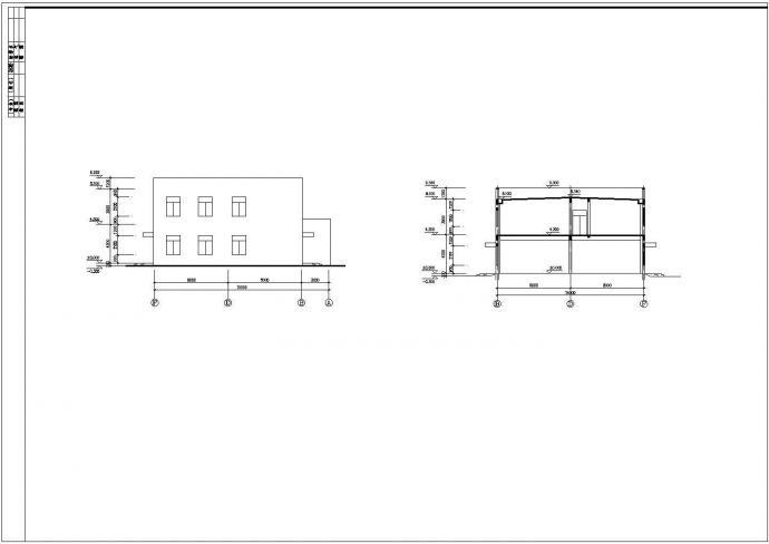 食堂浴室建筑设计CAD施工方案图_图1