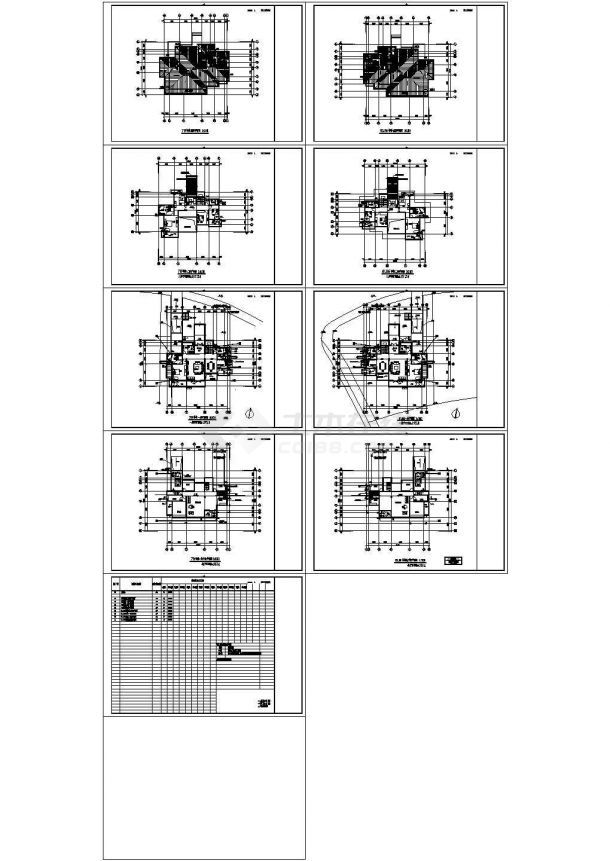 二层独栋别墅区给排水施工图Cad设计图-图二