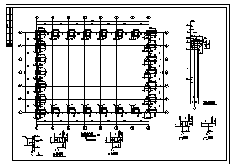 厂房设计_单层钢管结构厂房结构cad施工图，共六张_图1