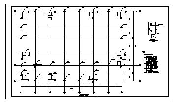 厂房设计_单层经典钢结构厂房结构施工cad图，共_图1