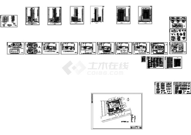 [凤岗镇]某十七层大楼建筑CAD设计施工图-图一