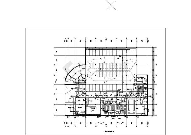 [吉林]3层市级圆顶体育馆建筑施工图（知名设计院）（含设计说明）-图一