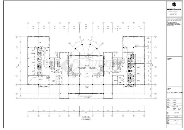 [福建]某三层欧式风格风情俱乐部会所建筑施工cad图纸-图一