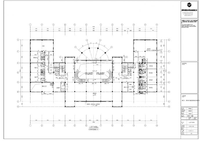 [福建]某三层欧式风格风情俱乐部会所建筑施工cad图纸_图1