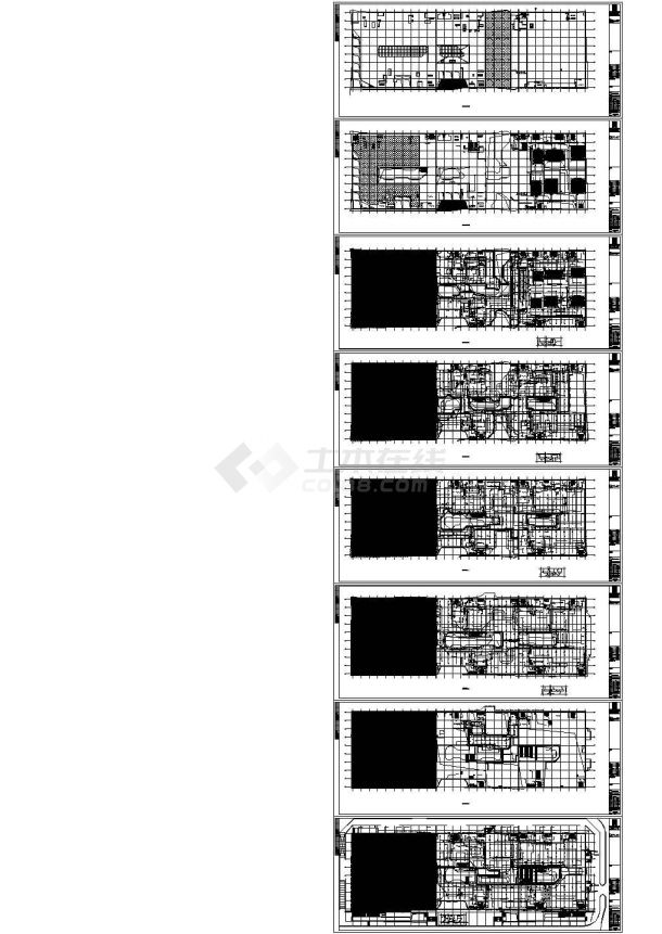 154760㎡北京北化大型商业购物中心强弱电施工图-图一