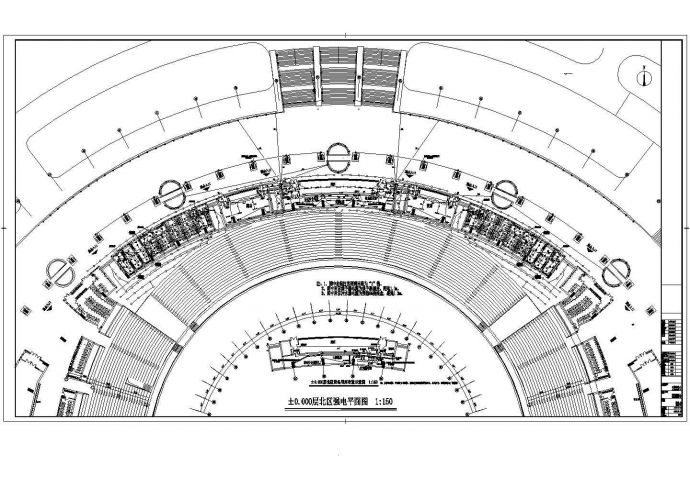 [满洲里]某体育馆建筑规划电气施工图（含4.700层分区图）_图1
