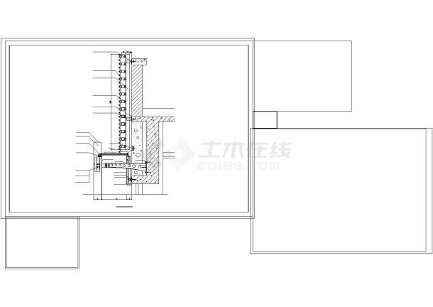 常用各种类型的铝单板幕墙安装节点全套CAD图纸方案设计-图二