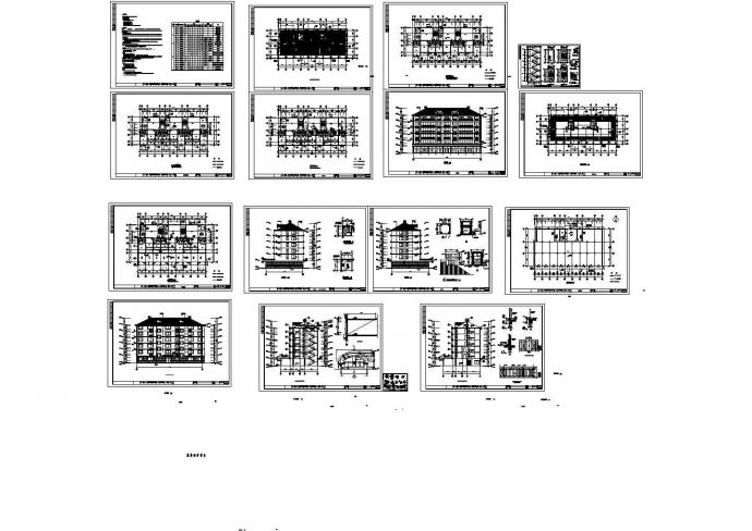 某地区商住楼平面设计施工方案CAD图纸_图1