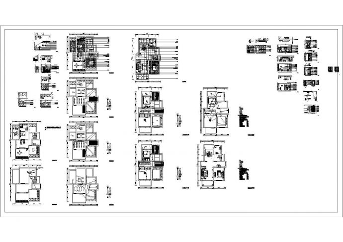 复式楼室内设计装修图（施工图、各立面图、大样图）_图1
