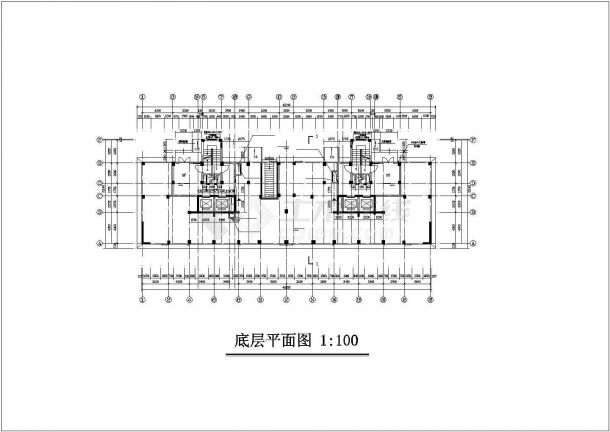 6840平米14层框剪结构住宅楼建筑设计CAD图纸（含架空层）-图二