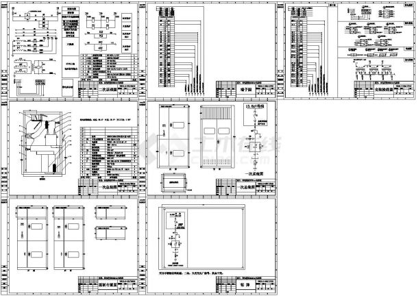 某标准型无功补偿装配电气控制原理设计施工CAD图纸-图一
