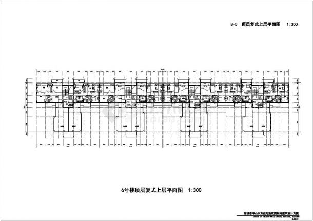 某6#楼八层住宅建筑单体方案图-图一