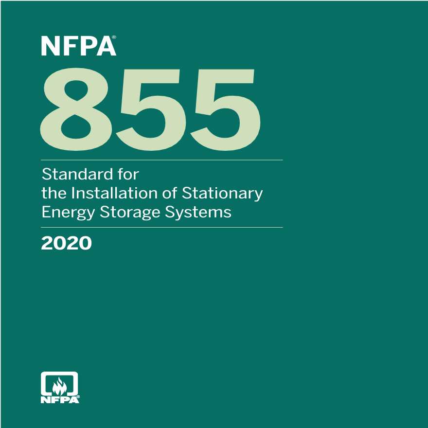 NFPA855-2020储能系统安装规范-图一
