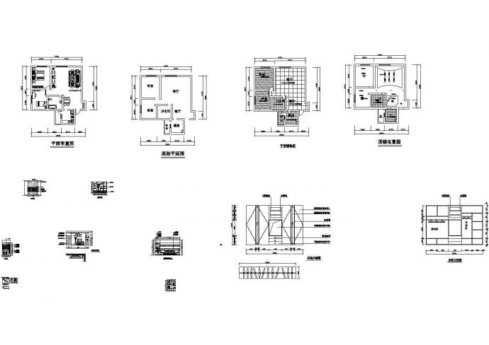某私人高档小区10幢2楼2号装修设计CAD全套图纸_图1