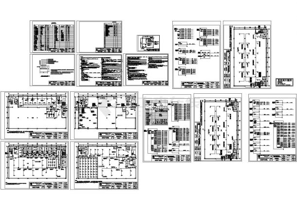 深圳某服装制造厂电气系统设计CAD施工图-图二
